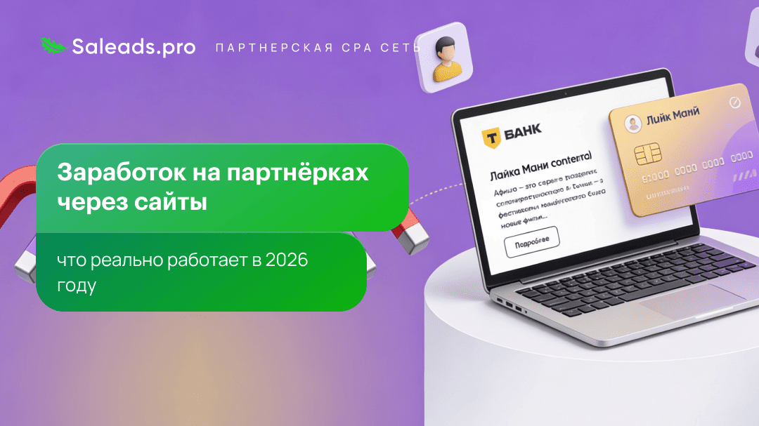 Заработок на партнёрках через сайты: что реально работает в 2026 году
