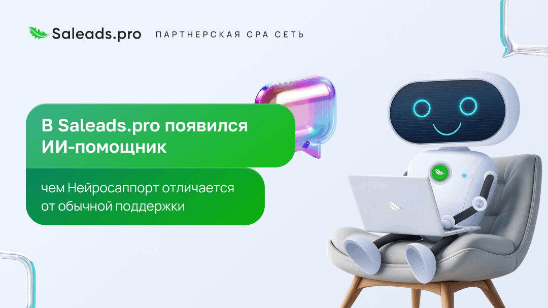 В Saleads.pro появился ИИ-помощник технической поддержки